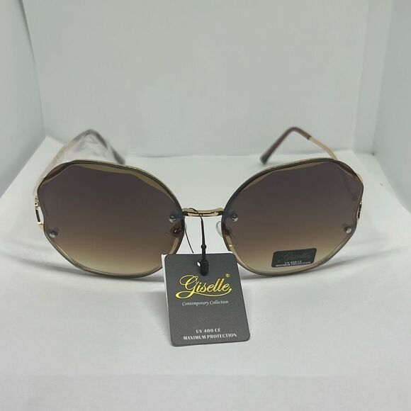 Giselle Round Metal Sunglasses - Picture 3 of 3